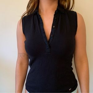 Vintage Y2K collared tank top
